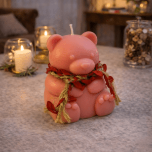 EuAura Forever Friend Teddy Candle – Cute Scented Gift Candle