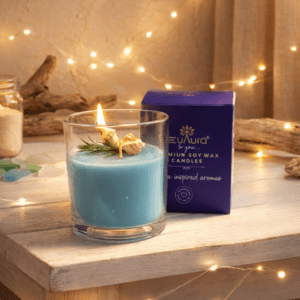 Each candle is handcrafted using premium wax and quality fragrance oils. As a result, it provides a clean and long lasting burn. Moreover, the fresh aquatic fragrance helps create a calm and refreshing atmosphere. Because of this, it is ideal for bedrooms, living rooms, and workspaces.