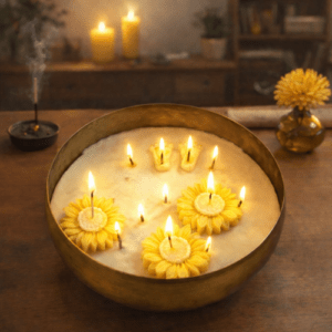 Divine Light Candle – Elegant Decorative Candle